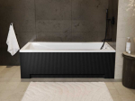Vonia Besco Modern, 140 x 70 cm, su rifliuota juoda apdaila