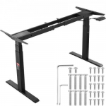 Vevor Elektrinis reguliuojamas stalo rėmas 65-129 cm H juodas