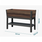 Keter Gėlių vazonas &bdquo;Deco&ldquo; pakelta lysvė &bdquo;Brazilian&ldquo;