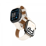 &bdquo;AmazingThing&ldquo; odinis dirželis &bdquo;Apple Watch 45 / 46 / 49 mm&ldquo; &ndash; &scaron;viesiai rudas odinis dirželis