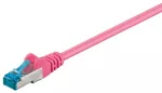 Goobay CAT 6A tinklo kabelis, S/FTP (PiMF), 0,25 m, purpurinė, 0,25 m, Cat6a, S/FTP (S-STP), RJ-45, RJ-45, purpurinė