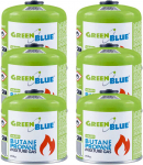 6x kartusz gazowy 500g GreenBlue. certyfikat: Pi 0437, zgodny su EN417, butan-propan, zakres -10&deg;c do+ 40&deg;c, zaw&oacute;r gwintowany 7/1