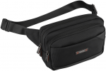 Vyri&scaron;ka &bdquo;Peterson&ldquo; lengva juoda crossbody rankinė per petį su užtrauktuku, i&scaron; tekstilės