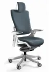 Unique Biuro kėdė Wau 2 BL417 audinys &scaron;lifuotas pilkas/baltas