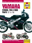 KNYGA Editors of Haynes Manuals Yamaha FZR600, 750 & 1000 Fours (87 - 96) Haynes Repair Manual