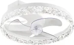 30W LED lubinis &scaron;viestuvas su ventiliatoriumi NASHI, baltas, CCT