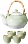 Lumarko Rinkinys do herbaty, ceramiczny, dzbanek 1 l i 4 filiżanki