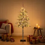 Dirbtinė Kalėdų eglutė su burbulais 120 cm 150 LED &Scaron;ilta balta