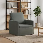 Sofa Krėslas Tamsiai pilka 70 x 81 x 82 cm Kordūrinis audinys