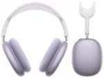 Bluetooth ry&scaron;io užedadamos ausinės, violetinės su dėklu