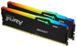RAM Modulis - Kingston FURY Beast RGB 16 GB 2&times;8 GB DDR5 5 600 MT/s Juodas