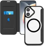4smarts Urban Pro, atlenkiamas dėklas, Apple, iPhone 17, 16 cm (6,3"), juodas, permatomas