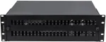 Lanberg &Scaron;viesolaidinė skirstymo plok&scaron;tė 48XSC DUPLEX / 48XLC QUAD RACK 19'' 3U juoda + priedai (FOP1-48SD-LQB)