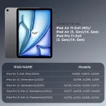 Cacoe klaviatūros dėklas, suderinamas su Ipad Air (4-os, 5-os ir 6-os 7-os kartos - 2020, 2022, 2024, 2025) 11/10.9 colių, Ipad Pro 11 (3-ios ir 4-os kartos - 2021, 2022), nuimama klaviatūra su ap&scaron;vietimu ir jutikliniu kilimėliu