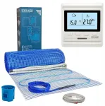 Grand Meyer &Scaron;ildymo kilimėlis plytelėms - 180w/m&sup2; - Rinkinys 1m&sup2; + programinis reguliatorius