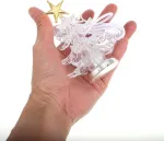 Solustre 2 vnt. Kalėdinės eglutės naktinė lemputė Led mini kalėdinės eglutės naktinė lemputė Usb stalinė lempa spalvinga &scaron;viesa Kalėdinė stalinė lempa vakarėlių festivalio miegamojo Kalėdų dekoravimo dovana