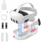 Geekera Įkrovimo stotelė Meta Quest 3 Magnetinis Vr stovas 18w Adapteris