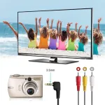 1.5 m 3.5 mm lizdas į Rca ki&scaron;tukinį vaizdo kabelį, suderinamas su Sony Tv Tcl Tv