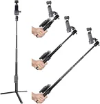 Maxcam asmenukių lazda trikojis su prailginimo strypu, skirtas Dji Osmo Pocket 3, 90 cm aliuminio lydinio prailginimo strypas aliuminio lydinio trikojui