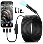 Kaiweets Inspekcinė kamera 1920p Hd su dvigubu objektyvu Ip67 5m kabelis Led