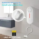 Vandens nuotėkio signalizacijos jutiklis, tuya smart wifi vandens nuotėkio signalizacija, nepriklausomas wifi vandens nuotėkio jutiklis, potvynio signalizacija, perpildymas, intelektuali apsaugos signalizacija nuotoliniam nuotėkio stebėjimui kriaukle ...
