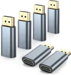 Elebase 4k Displayport į Hdmi adapteris 6 vnt., vienakryptis Dp Pc į Hdmi monitoriaus keitiklis, Uhd 4k @ 30hz/2k @ 60hz/1080p@120hz Dp ki&scaron;tukas į Hdmi lizdą, suderinamas su Dell, Lenovo, Hp, Nvidia