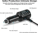 Riieyoca automobilinis įkroviklis vaizdo registratoriui su C tipo Usb jungtimi ir jungikliu, greitas įkrovimas, skirtas daugumai vaizdo registratorių ir Gps navigacijai (kabelis: 1.2 metrai)