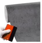 Lipni baldų plėvelė 60x500cm stalvir&scaron;iui durims, stambi betono struktūra