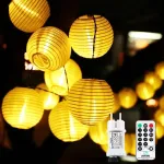 Led žibintai, girliandos, lauko maitinimas, 10 m, 50 led, praplečiamos, 8 režimai, girliandos, žibintas su nuotoliniu valdymu, atminties funkcija, laikmatis, ki&scaron;tukas, žibintas kalėdoms, terasai, balkonui, sodui