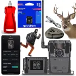 Objektyvas Fotopuolė Hikmicro M15 naktinio matymo mi&scaron;ko kamera + Sim kortelė + 32gb + rinkinys