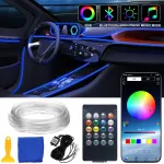 &Scaron;viesolaidis automobiliui Ambient Led Rgb ap&scaron;vietimas 6m Apka+pilot komplektas Xl