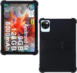 Silikoninis dėklas Doogee T10/u10/u9 10" plan&scaron;etiniams kompiuteriams su stoveliu