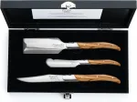 Laguiole Style de Vie Charcuterie Luxury Line 3 dalių rinkinys, alyvmedžio mediena