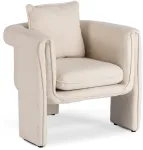 Mebel Elite Poilsio fotelis GALA, kreminis, 79 &times; 75 &times; 69 cm