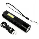 Universalus mažas mini Led žibintuvėlis Usb-c baltas raudonas &scaron;viesos 4 režimai