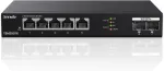 Tenda Tem2007x 2.5gbit komutatorius su 5 x 2.5g prievadais ir 2 x 10g Sfp+ prievadais, nevaldomas 2.5 gigabito ethernet Lan komutatorius (plug and play, be ventiliatoriaus, montuojamas ant stalo/sienos, metalinis korpusas, juodas)