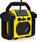 Kompiuterio kolonėlės Metronic 477217 statybvietės radijas bluetooth ne&scaron;iojamas fm atsparus smūgiams/muzikos galia i&scaron; viso 30w radijas usb prievadas