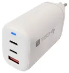 Įkroviklis Techly Įkroviklis jungiama į tinklą USB 65W Power Delivery 2x USB-C, 1x USB-A (IPW-USB-65W2C1A)