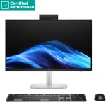 Stacionarus kompiuteris Hewlett Packard (HP) RENEW Sidabrinis HP EliteStudio 8 G1i AIO All-in-One 24 - Ultra 5-235, 24GB, 1TB SSD, 23.8 FHD Non-Touch AG, Height Adjustable, USB Mouse, Win 11 Pro, 1 metai
