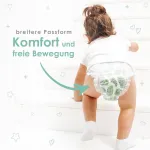 Pureborn sauskelnės-kelnaitės, 22 vnt., dydis 4 (9-15 kg), itin gerai sugeriančios, hipoalerginės, &scaron;velnios ir mink&scaron;tos kūdikiams, dermatologi&scaron;kai patikrintos, nepraleidžiančios skysčio, draugi&scaron;kos aplinkai, bambukinės
