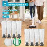 Jollsung dulkių siurblių mai&scaron;eliai, skirti vorwerk kobold vk7 fp7, kobold fp7 premium filtro mai&scaron;elių atsarginės dalys vk7 fp7 dulkių siurbliui su 2 variklių filtrais, 8 vnt.
