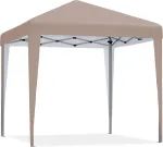 Yitahome 3 x 3 m pop-up pavėsinė, vandeniui atspari sulankstoma pavėsinė, apsauga nuo Uv spindulių, sodo palapinė, vakarėlių palapinė, su ne&scaron;iojimo krep&scaron;iu ir virvėmis, skirta terasai, paplūdimiui, stovyklavimui, turgui, festivaliui