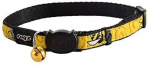 Rogz saugus antkaklis katei FancyCat Geltonas (plotis 1,1cm; apimtis 20-31cm)