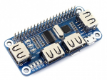 Waveshare 4xUSB Hub Hat - Raspberry Pi 3/2/Zero Priedėlis