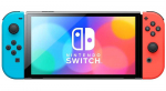 Nintendo Switch OLED konsolė (su Neon Raudona ir Neon Mėlyna Joy-Con)