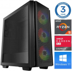 Stacionarus kompiuteris INTOP Ryzen 5 5600X 16GB 500SSD M.2 NVME RX580 8GB WIN11Pro (RW31052)