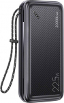 Powerbank 20000mAh PB60 22.5W 2xUSB QC3.0 + USB-C PD3.0 + Micro USB External Baterija Fast Charge Usams US-CD168 juodos spalvos
