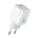 USAMS Tinklo įkroviklis 1xUSB-C PD30W 3A (tik galvutė) PD3.0 Greitas įkrovimas baltos spalvos X-ron Series CC186TC02 (US-CC186)