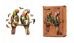 PuzzleOK Medinė dėlionė 120 vnt. - Papūgėlės