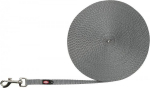 TRIXIE Tracking pavadys, lengvas, XS-S 15 m/10 mm, grafito